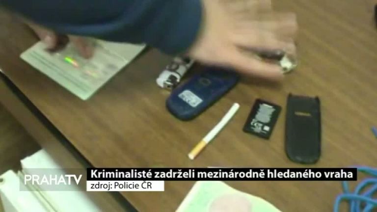 Pražští kriminalisté zadrželi mezinárodně hledaného vraha