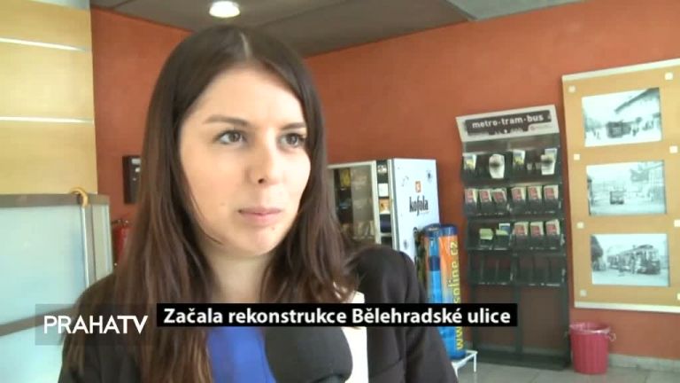 Začala rekostrukce Bělehradské ulice