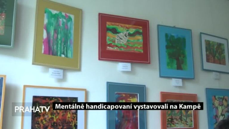 Mentálně handicapovaní vystavovali na Kampě