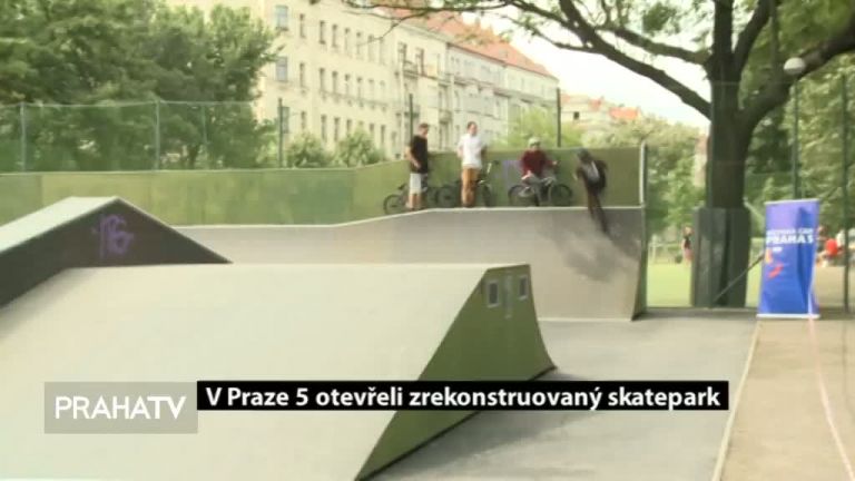 V Praze 5 otevřeli zrekonstruovaný skatepark