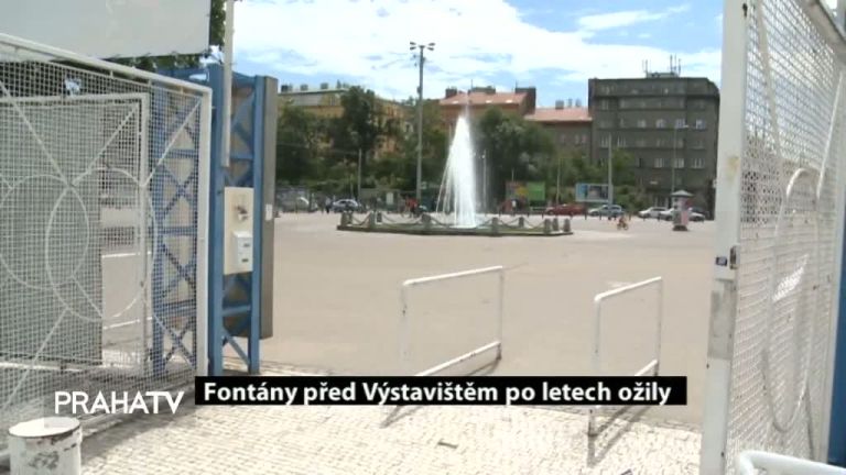 Fontány před Výstavištěm po letech ožily