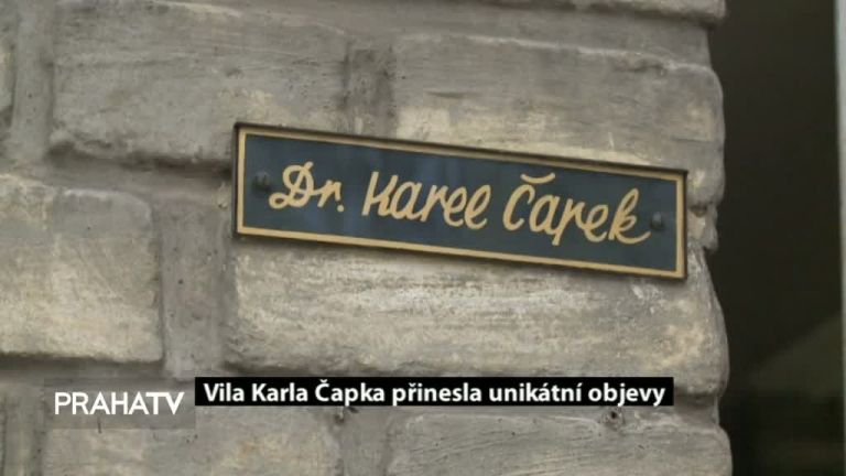 Vila Karla Čapka přinesla unikátní objevy