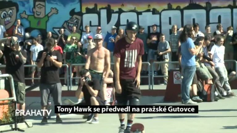 Tony Hawk se předvedl v pražské Gutovce