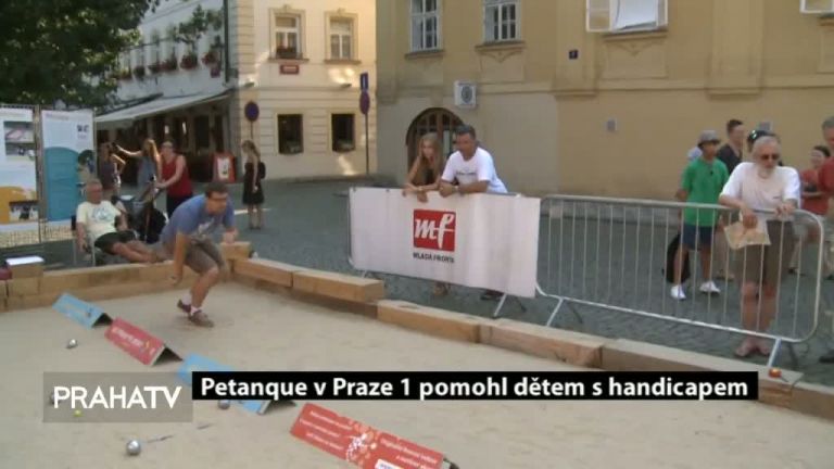 Petanque v Praze 1 pomohl dětem s handicapem