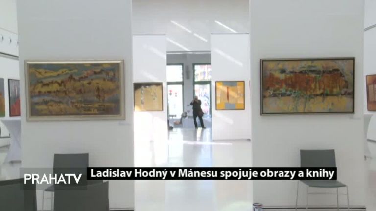 Ladislav Hodný v Mánesu spojuje obrazy a knihy