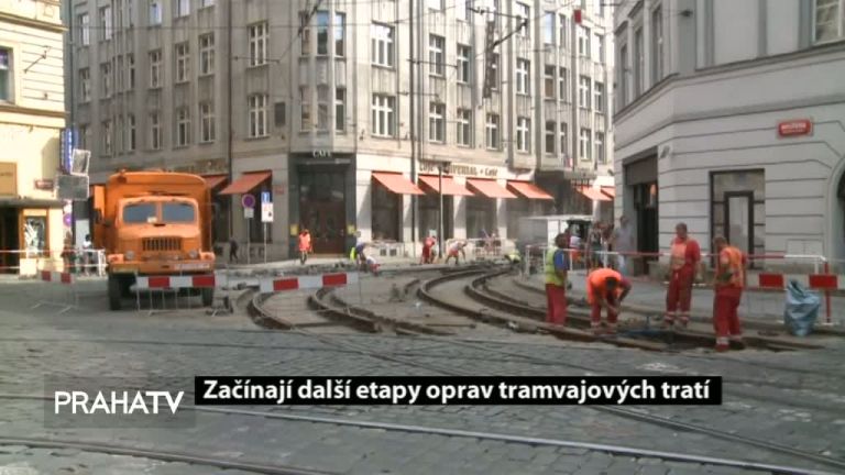 Začínají další etapy oprav tramvajových tratí