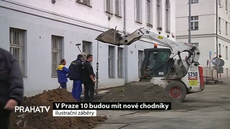 V Praze 10 budou mít nové chodníky