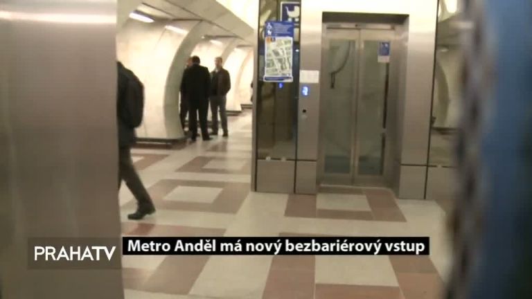 Metro Anděl má nový bezbariérový vstup