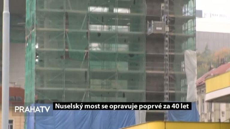 Nuselský most se opravuje poprvé za 40 let