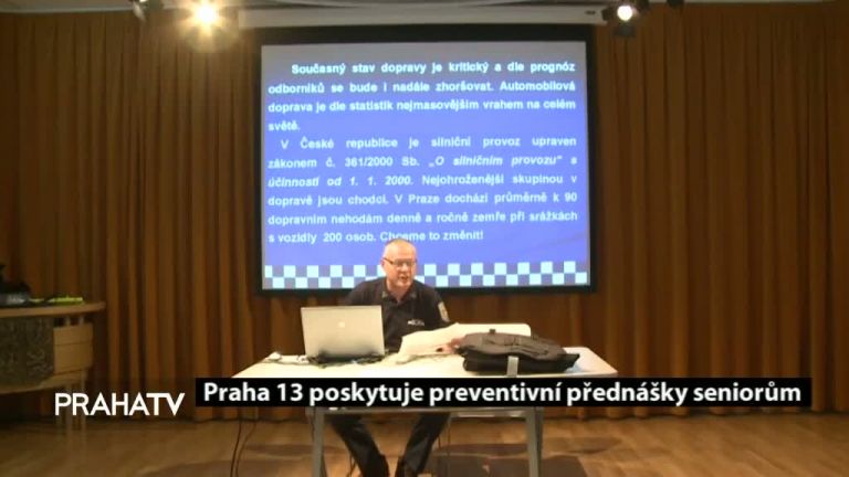 Praha 13 poskytuje preventivní přednášky seniorům