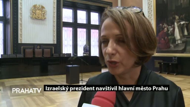 Izraelský prezident navštívil hlavní město Prahu