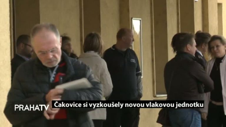 Čakovice si vyzkoušely novou vlakovou jednotku