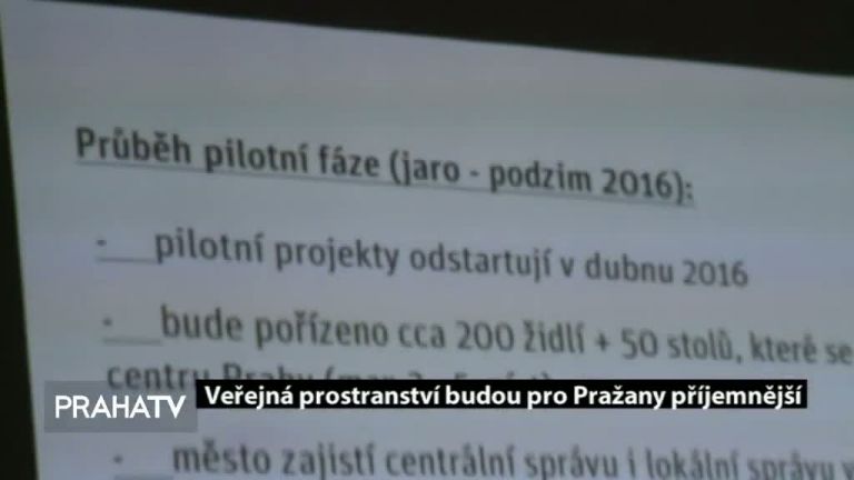 Veřejná prostranství budou pro Pražany příjemnější