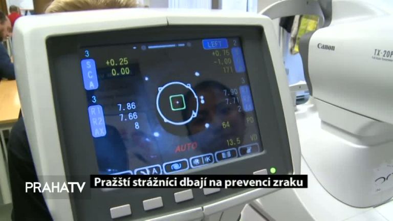 Pražští strážníci dbají na prevenci zraku