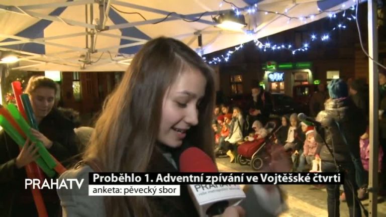 Proběhlo 1. Adventní zpívání ve Vojtěšské čtvrti