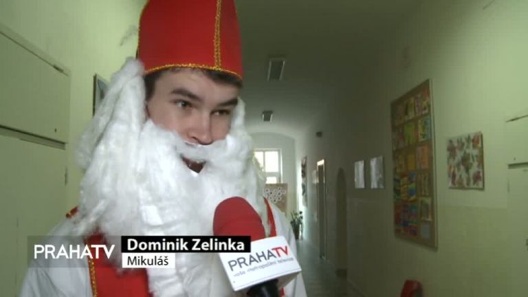 Malostranskou základní školu navštívil Mikuláš