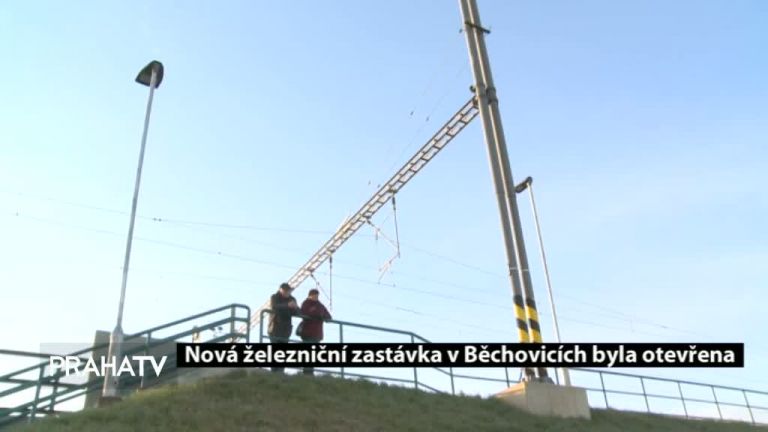 Nová železniční zastávka v Běchovicích byla otevřena