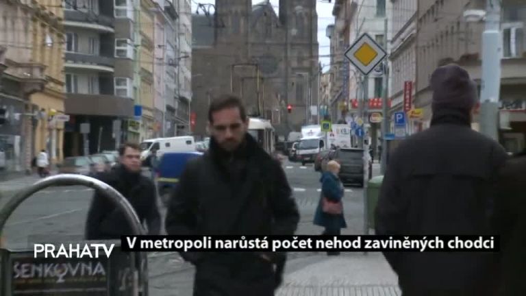 V metropoli narůstá počet nehod zaviněných chodci