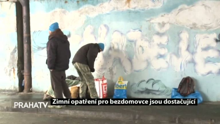 Zimní opatření pro bezdomovce jsou dostačující