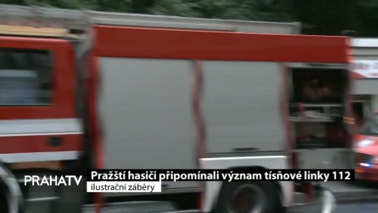 Pražští hasiči připomínali význam tísňové linky 112