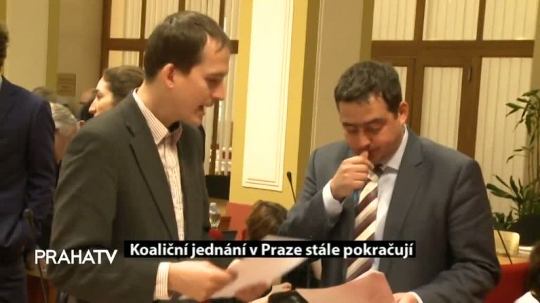 Koaliční jednání v Praze stále pokračují