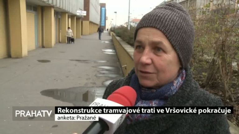 Rekonstrukce tramvajové trati ve Vršovické pokračuje