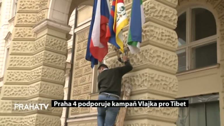 Praha 4 podporuje kampaň Vlajka pro Tibet