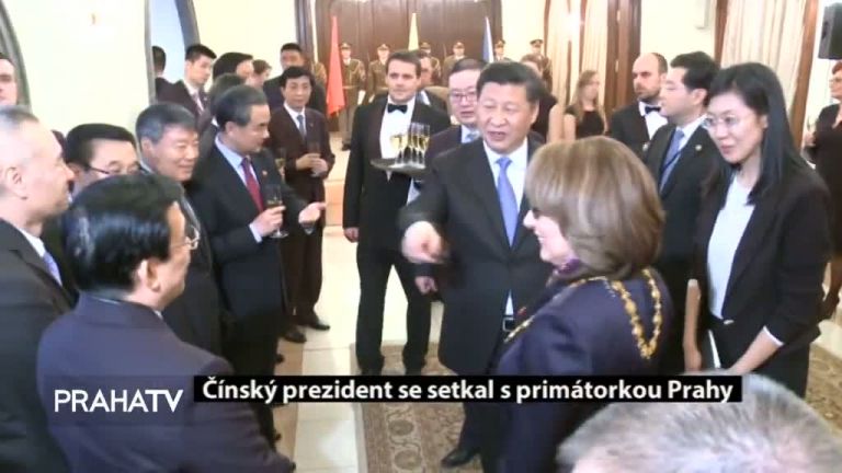 Čínský prezident se setkal s primátorkou Prahy