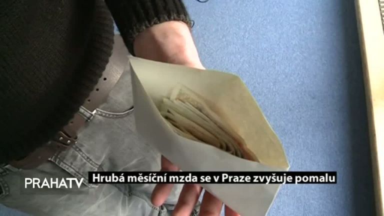 Hrubá měsíční mzda se v Praze zvyšuje pomalu