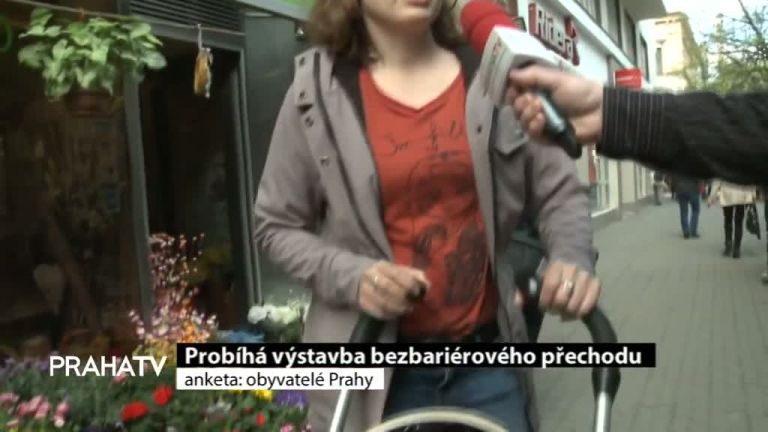 Probíhá výstavba bezbariérového přechodu