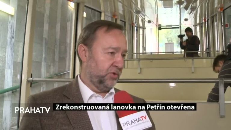 Zrekonstruovaná lanovka na Petřín otevřena