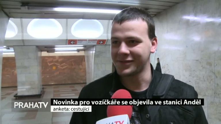 Novinka pro vozíčkáře se objevila ve stanici Anděl