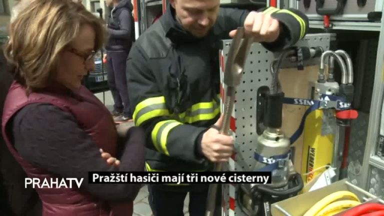 Pražští hasiči mají tři nové cisterny