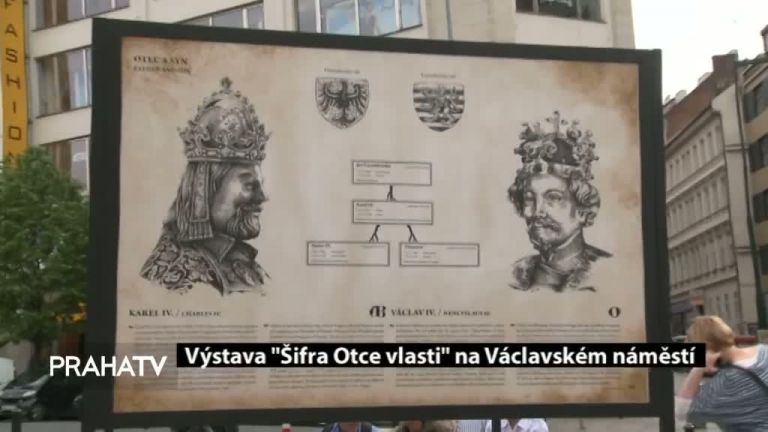 Výstava Šifra Otce vlasti na Václavském náměstí