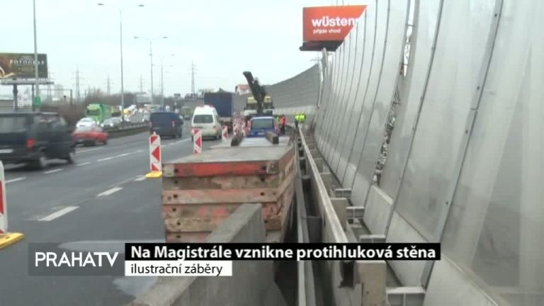 Na Magistrále vznikne osmimetrová protihluková stěna