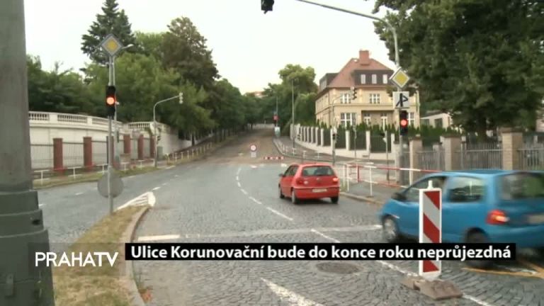 Ulice Korunovační bude do konce roku neprůjezdná