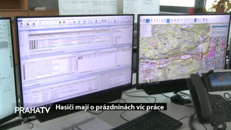 Hasiči mají o prázdninách víc práce, než obvykle