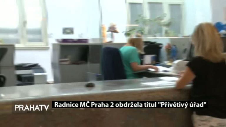 Radnice MČ Praha 2 obdržela titul Přívětivý úřad