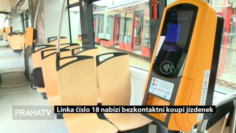Linka číslo 18 nabízí bezkontaktní koupi jízdenek