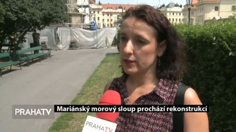 Mariánský morový sloup prochází rekonstrukcí