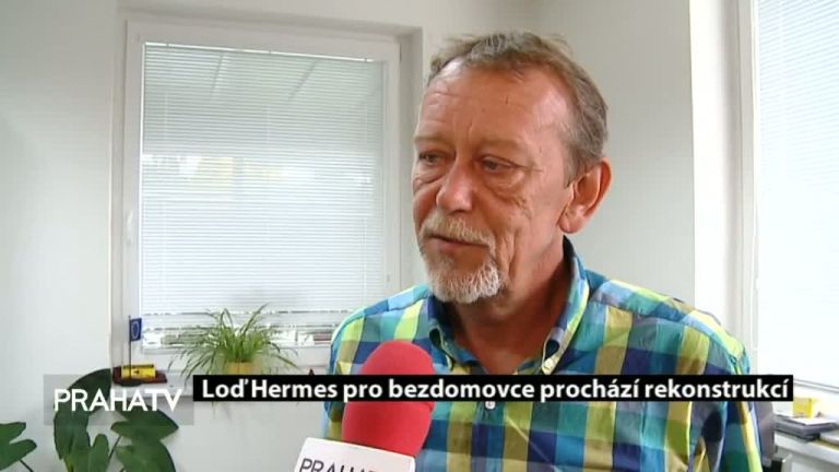 Loď Hermes pro bezdomovce prochází rekonstrukcí