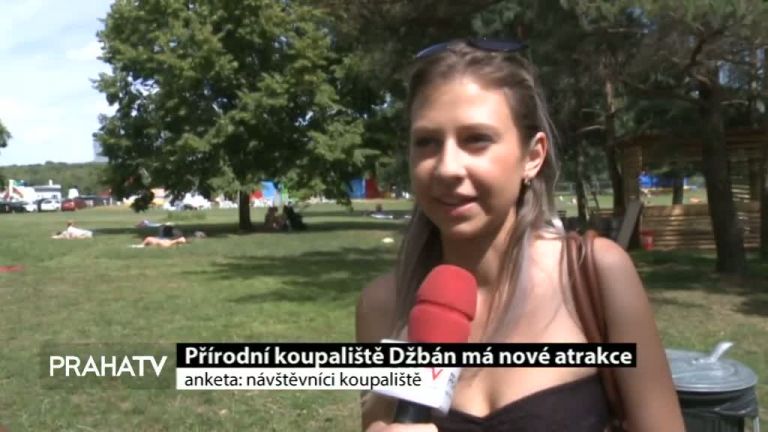 Přírodní koupaliště Džbán má nové atrakce