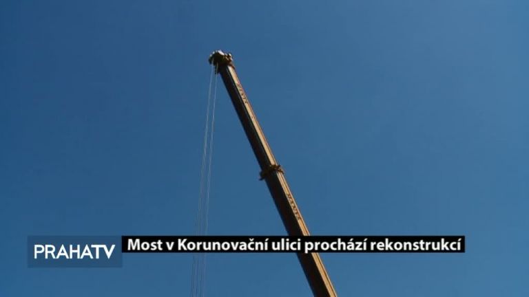 Most v Korunovační ulici prochází rekonstrukcí