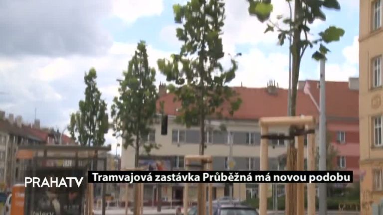 Tramvajová zastávka Průběžná má novou podobu