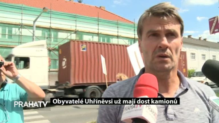 Obyvatelé Uhříněvsi už mají dost kamionů