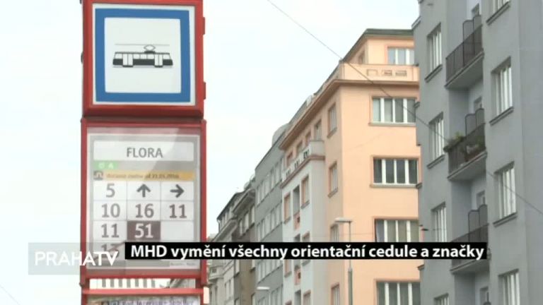 MHD vymění všechny orientační cedule a značky