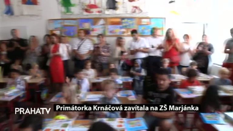Primátorka Krnáčová zavítala na ZŠ Marjánka