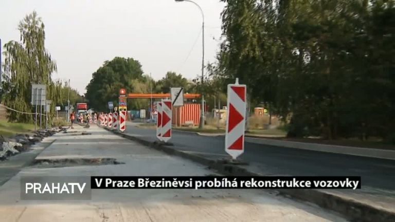 V Praze Březiněvsi probíhá rekonstrukce vozovky
