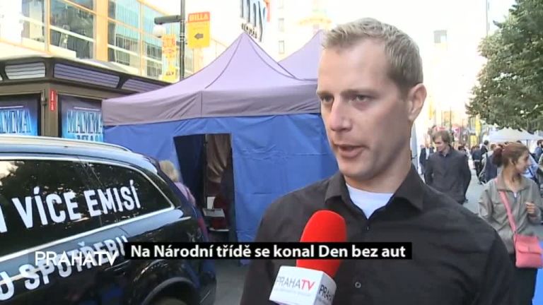 Na Národní třídě proběhl Den bez aut