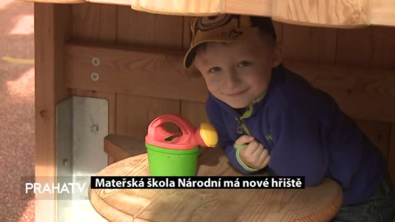 Mateřská škola Národní má nové hřiště